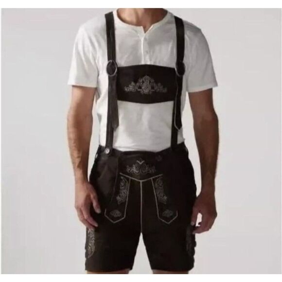 Chubbies Brown Lederhosen - Picture 3 of 4